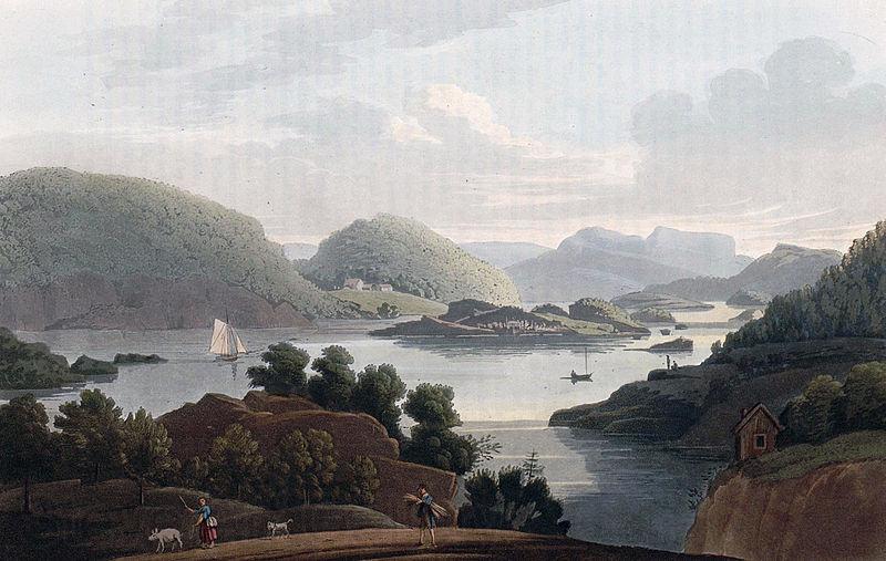 John William Edy View near KragerOe Norge oil painting art